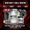 PROMOCIÓN NITRO WHEY 2.5KG + CREATINA UN 150G + SHAKER O STRAPS + 3 XB