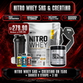 PROMOCIÓN NITRO WHEY 5KG + CREATINA UN 150G + SHAKER O STRAPS + 3 XB