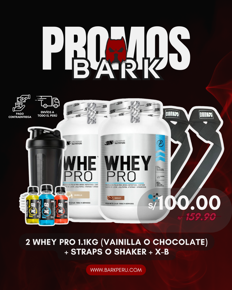 2 WHEY PRO + SHAKER O STRAPS