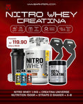 PROMOCIÓN NITROWHEY 1.1KG + CREATINA UN 150G + SHAKER O STRAPS + 3 XB